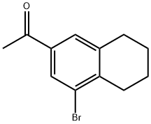 Ethanone, 1-(4-bromo-5,6,7,8-tetrahydro-2-naphthalenyl)- 구조식 이미지