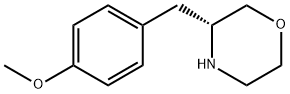 Morpholine, 3-[(4-methoxyphenyl)methyl]-, (3R)- 구조식 이미지