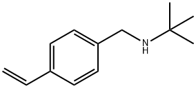 Benzenemethanamine, N-(1,1-dimethylethyl)-4-ethenyl- Structure