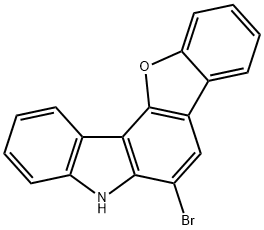 5H-Benzofuro[3,2-c]carbazole, 6-bromo- Structure