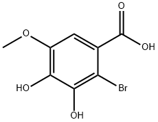 Benzoic acid, 2-bromo-3,4-dihydroxy-5-methoxy- Structure