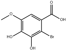 Benzoic acid, 2-bromo-3,4-dihydroxy-5-methoxy- 구조식 이미지