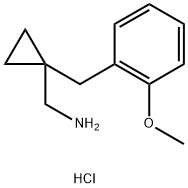 1-[(2-Methoxyphenyl)methyl]cyclopropylmethanamine hydrochloride Structure