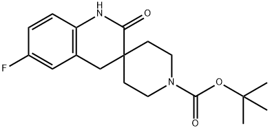 tert-Butyl 6'-fluoro-2'-oxo-2',4'-dihydro-1'H-spiro[piperidine-4,3'-quinoline]-1 Structure