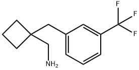 (1-[3-(Trifluoromethyl)phenyl]methylcyclobutyl)methanamine Structure