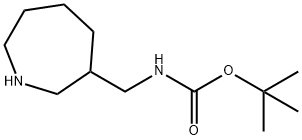 Carbamic acid, N-[(hexahydro-1H-azepin-3-yl)methyl]-, 1,1-dimethylethyl ester Structure