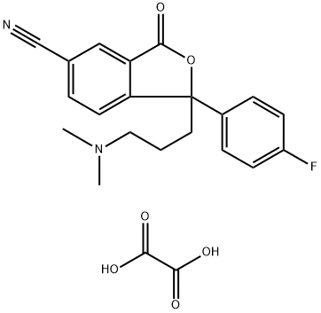 Citalopram impurity 9/Citalopram EP Impurity C Oxalate Salt/3-Oxo Citalopram Oxalate Salt/Citalopram Related Compound C Oxalate Salt/3-(3-Dimethylaminopropyl)-3-(4-fluorophenyl)-6-cyano-1(3H)-isobenzofuranone oxalate Structure