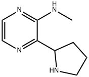 2-Pyrazinamine, N-methyl-3-(2-pyrrolidinyl)- Structure