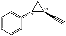Benzene, [(1R,2R)-2-ethynylcyclopropyl]-, rel- 구조식 이미지