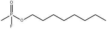 Phosphonofluoridic acid, P-methyl-, octyl ester Structure