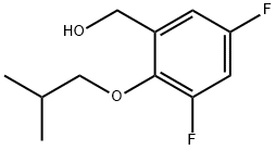 Benzenemethanol, 3,5-difluoro-2-(2-methylpropoxy)- Structure