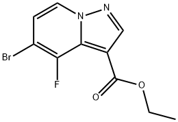 Pyrazolo[1,5-a]pyridine-3-carboxylic acid, 5-bromo-4-fluoro-, ethyl ester Structure