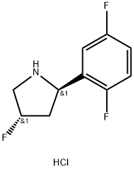 (2R,4S)-2-(2,5-difluorophenyl)-4-fluoropyrrolidine hydrochloride 구조식 이미지