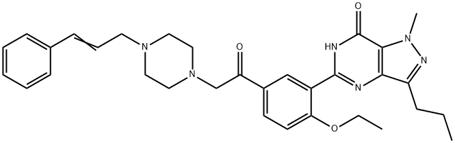 CinnaMyldenafil Structure