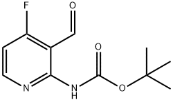 Carbamic acid, N-?(4-?fluoro-?3-?formyl-?2-?pyridinyl)?-?, 1,?1-?dimethylethyl ester Structure