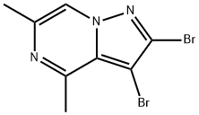 2,3-dibromo-4,6-dimethylpyrazolo[1,5-a]pyrazine 구조식 이미지