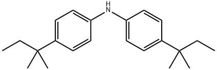 Benzenamine, 4-(1,1-dimethylpropyl)-N-[4-(1,1-dimethylpropyl)phenyl]- 구조식 이미지