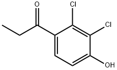 1-Propanone, 1-(2,3-dichloro-4-hydroxyphenyl)- 구조식 이미지