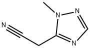 1H-1,2,4-Triazole-5-acetonitrile, 1-methyl- Structure