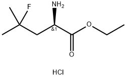 (R)-Ethyl 2-amino-4-fluoro-4-methylpentanoate hydrochloride Structure