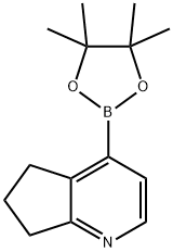 5H-Cyclopenta[b]pyridine, 6,7-dihydro-4-(4,4,5,5-tetramethyl-1,3,2-dioxaborolan-2-yl)- Structure