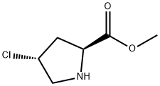 (2S,4R)-4-Chloro-pyrrolidine-2-carboxylic acid methyl ester Structure