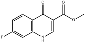 3-Quinolinecarboxylic acid, 7-fluoro-1,4-dihydro-4-oxo-, methyl ester Structure