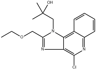 4-chloro-α,α-dimethyl-2-ethoxymethyl-1H-imidazo[4,5-c]quinoline-1-ethanol Structure