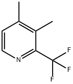 Pyridine, 3,4-dimethyl-2-(trifluoromethyl)- Structure