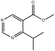 5-Pyrimidinecarboxylic acid, 4-(1-methylethyl)-, methyl ester Structure