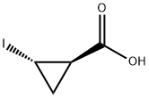 Cyclopropanecarboxylic acid,2-iodo-,(1R,2S)- 구조식 이미지
