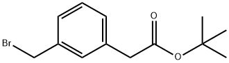 Benzeneacetic acid, 3-(bromomethyl)-, 1,1-dimethylethyl ester 구조식 이미지