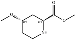 cis-4-Methoxy-piperidine-2-carboxylic acid methyl ester Structure