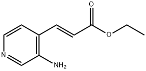 2-Propenoic acid, 3-(3-amino-4-pyridinyl)-, ethyl ester, (2E)- Structure