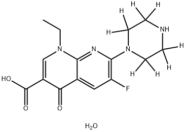 Enoxacine-D8 hydrate Structure