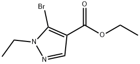 1H-Pyrazole-4-carboxylic acid, 5-bromo-1-ethyl-, ethyl ester Structure