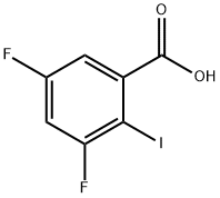 Benzoic acid, 3,5-difluoro-2-iodo- Structure