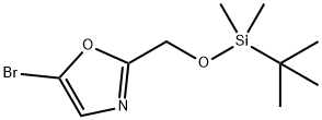 5-Bromo-2-(tert-butyl-dimethyl-silanyloxymethyl)-oxazole 구조식 이미지