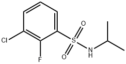 Benzenesulfonamide, 3-chloro-2-fluoro-N-(1-methylethyl)- Structure