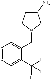 3-Pyrrolidinamine, 1-[[2-(trifluoromethyl)phenyl]methyl]- Structure