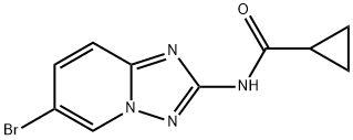 Cyclopropanecarboxamide, N-(6-bromo[1,2,4]triazolo[1,5-a]pyridin-2-yl)- Structure