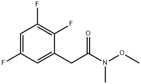 Benzeneacetamide, 2,3,5-trifluoro-N-methoxy-N-methyl- Structure