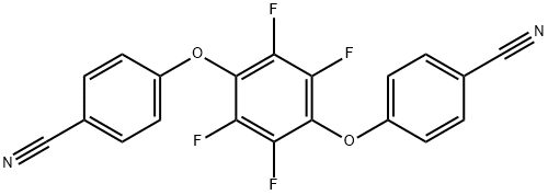 Benzonitrile, 4,4'-[(2,3,5,6-tetrafluoro-1,4-phenylene)bis(oxy)]bis- 구조식 이미지