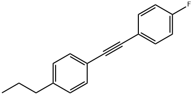 Benzene, 1-[(4-fluorophenyl)ethynyl]-4-propyl- Structure