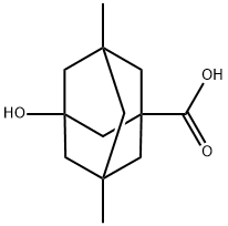 Tricyclo[3.3.1.13,7]decane-1-carboxylic acid, 3-hydroxy-5,7-dimethyl- 구조식 이미지