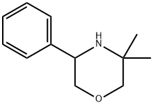 Morpholine, 3,3-dimethyl-5-phenyl Structure