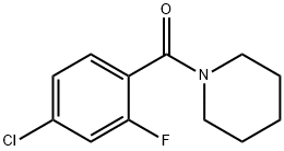 Methanone, (4-chloro-2-fluorophenyl)-1-piperidinyl- Structure