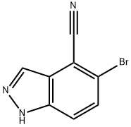 1H-Indazole-4-carbonitrile, 5-bromo- Structure