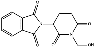 1H-Isoindole-1,3(2H)-dione, 2-[1-(hydroxymethyl)-2,6-dioxo-3-piperidinyl]- Structure