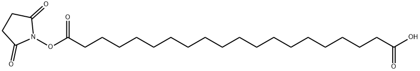 Eicosanedioic acid, 1-(2,5-dioxo-1-pyrrolidinyl) ester Structure